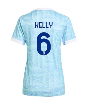 Billige Fotballdrakt Juventus Lloyd Kelly #6 Replika Bortedrakt Dame 2025-26 Kortermet Billige Fotballdrakt Juventus Lloyd Kelly #6 Replika Bortedrakt Dame 2025-26 Kortermet